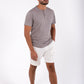 Grey Button Up Henley